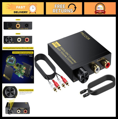 Convertitore audio dac - convertitore, 192khz